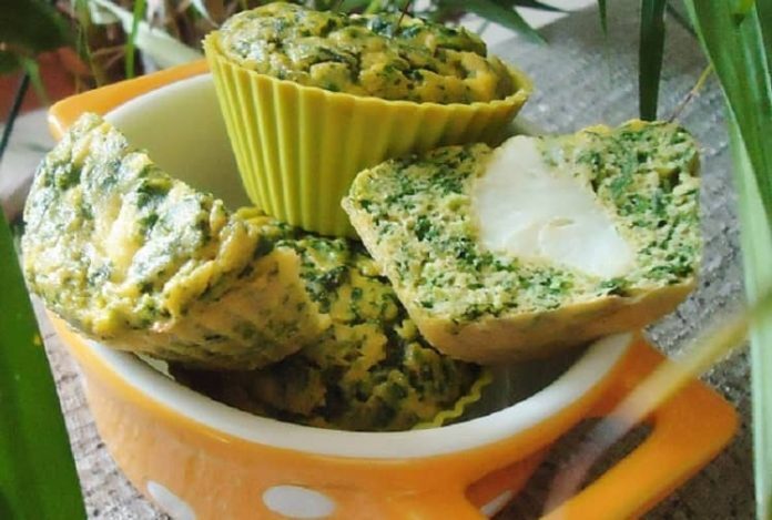 Ispanaklı muffin 1 yaş ve sonrası çocuklar için