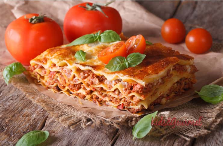 Kıymalı lazanya (Lazanya bolonez) 2 yaş sonrası