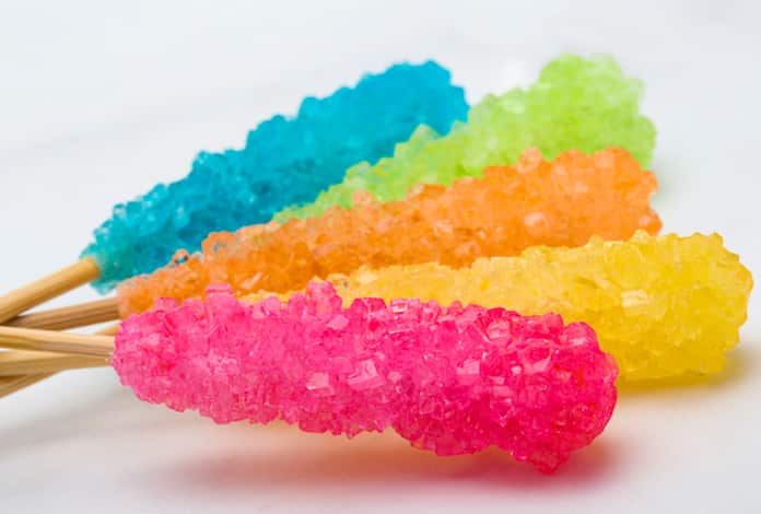 Ev yapımı kaya şekeri (Rock Candy) tarifi Homemade Rock Candy recipe