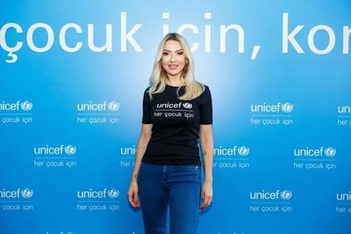Hadise, çocuklar için UNICEF Türkiye ile el ele verecek